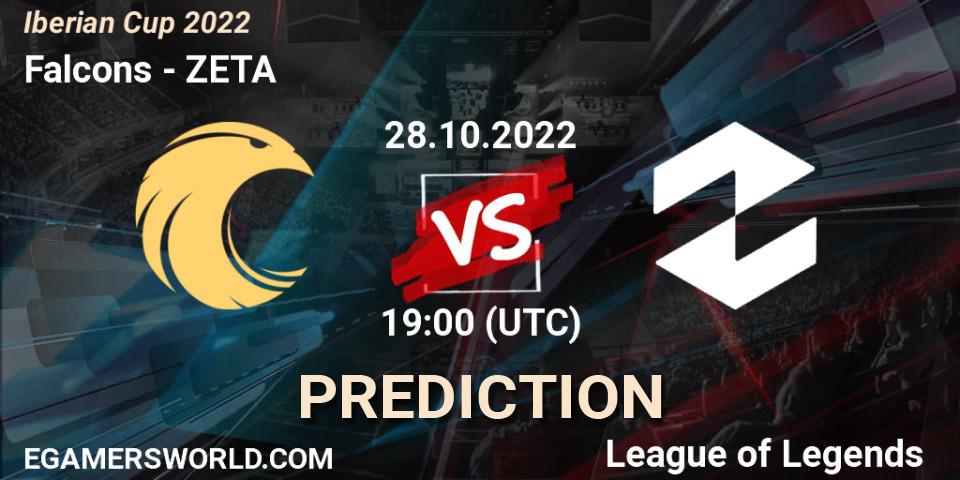 Pronósticos Falcons - ZETA. 28.10.22. Iberian Cup 2022 - LoL