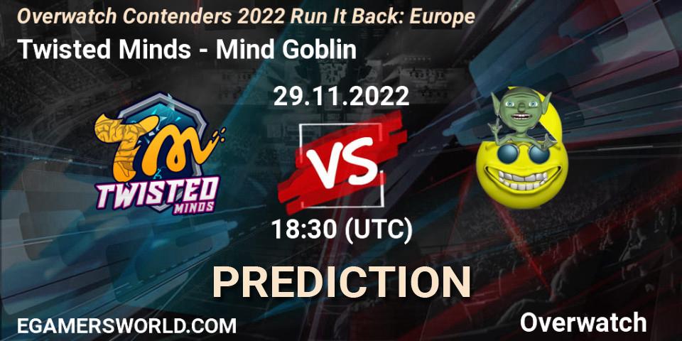 Pronósticos Twisted Minds - Fancy Fellas. 29.11.2022 at 20:00. Overwatch Contenders 2022 Run It Back: Europe - Overwatch