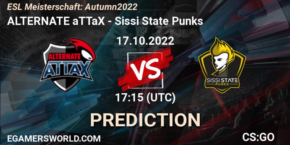 Pronósticos ALTERNATE aTTaX - Sissi State Punks. 17.10.22. ESL Meisterschaft: Autumn 2022 - CS2 (CS:GO)