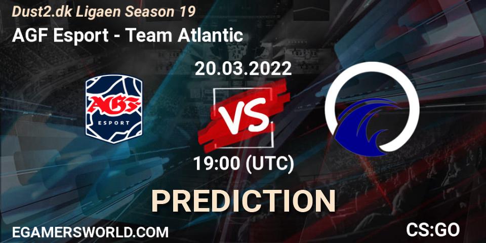 Pronósticos AGF Esport - Team Atlantic. 20.03.22. Dust2.dk Ligaen Season 19 - CS2 (CS:GO)