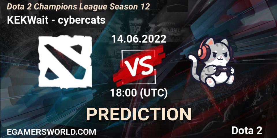 Pronósticos KEKWait - cybercats. 14.06.22. Dota 2 Champions League Season 12 - Dota 2