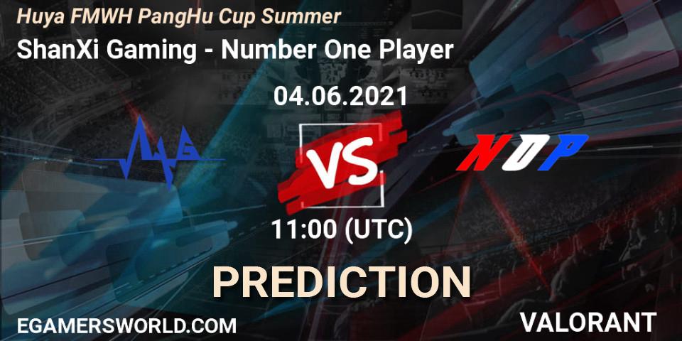 Pronósticos ShanXi Gaming - Number One Player. 04.06.2021 at 11:00. Huya FMWH PangHu Cup Summer - VALORANT