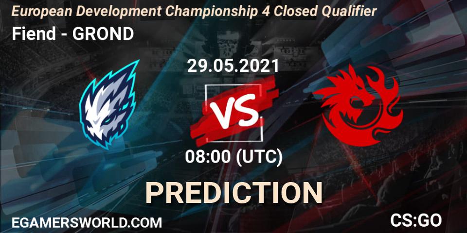 Pronósticos Fiend - GROND. 29.05.21. European Development Championship 4 Closed Qualifier - CS2 (CS:GO)