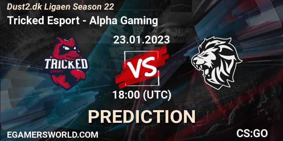 Pronósticos Tricked Esport - Alpha Gaming. 23.01.2023 at 18:00. Dust2.dk Ligaen Season 22 - Counter-Strike (CS2)