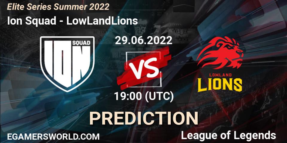 Pronósticos Ion Squad - LowLandLions. 29.06.22. Elite Series Summer 2022 - LoL