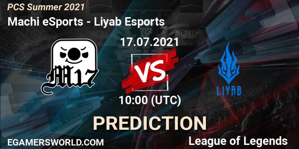 Pronósticos Machi eSports - Liyab Esports. 17.07.2021 at 10:00. PCS Summer 2021 - LoL