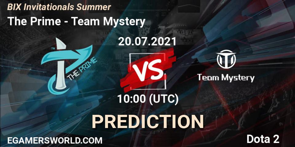 Pronósticos The Prime - Team Mystery. 20.07.21. BIX Invitationals Summer - Dota 2
