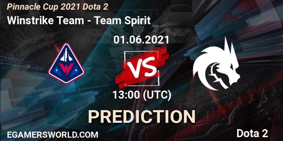 Pronósticos Winstrike Team - Team Spirit. 01.06.21. Pinnacle Cup 2021 Dota 2 - Dota 2