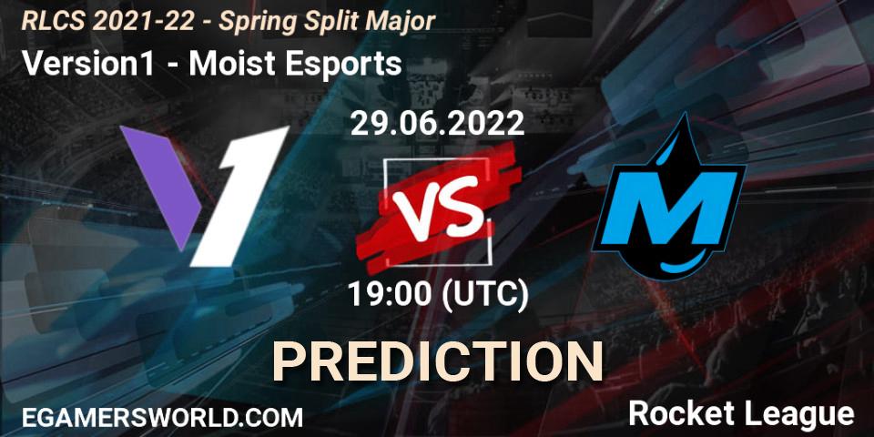 Pronósticos Version1 - Moist Esports. 29.06.22. RLCS 2021-22 - Spring Split Major - Rocket League