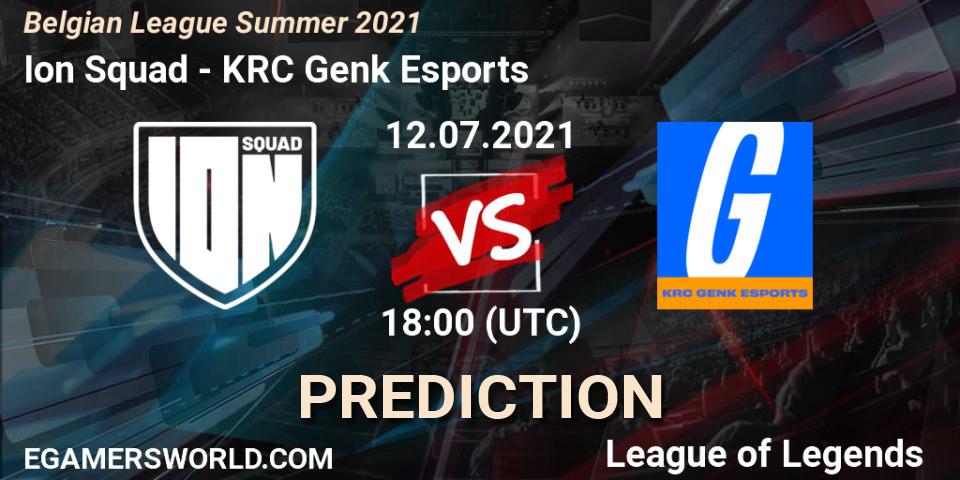 Pronósticos Ion Squad - KRC Genk Esports. 12.07.2021 at 18:00. Belgian League Summer 2021 - LoL