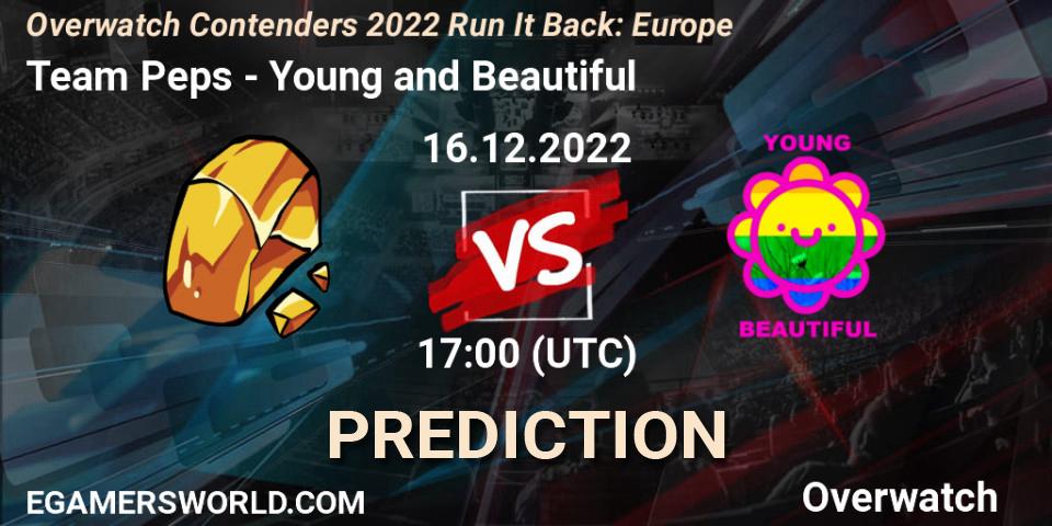 Pronósticos Team Peps - Young and Beautiful. 16.12.22. Overwatch Contenders 2022 Run It Back: Europe - Overwatch