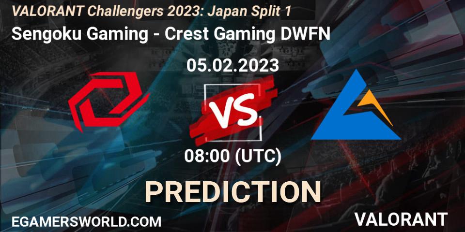 Pronósticos Sengoku Gaming - Crest Gaming DWFN. 05.02.23. VALORANT Challengers 2023: Japan Split 1 - VALORANT