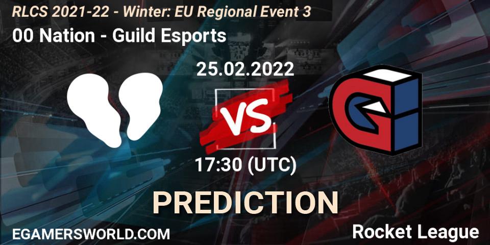 Pronósticos 00 Nation - Guild Esports. 25.02.22. RLCS 2021-22 - Winter: EU Regional Event 3 - Rocket League