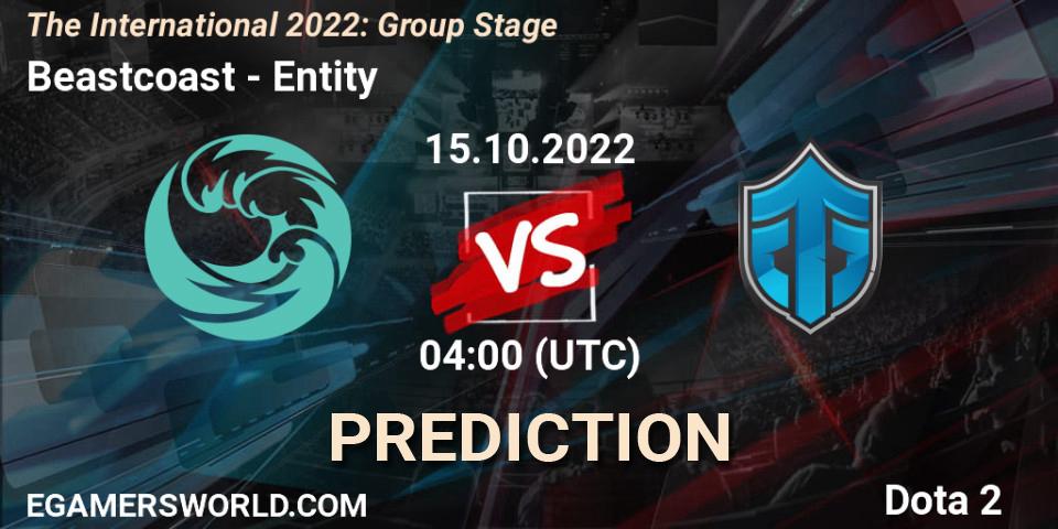 Pronósticos Beastcoast - Entity. 15.10.2022 at 06:03. The International 2022: Group Stage - Dota 2