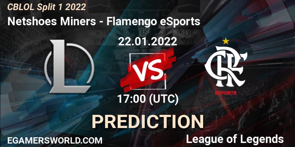 Pronósticos Miners.gg - Flamengo eSports. 22.01.2022 at 17:40. CBLOL Split 1 2022 - LoL