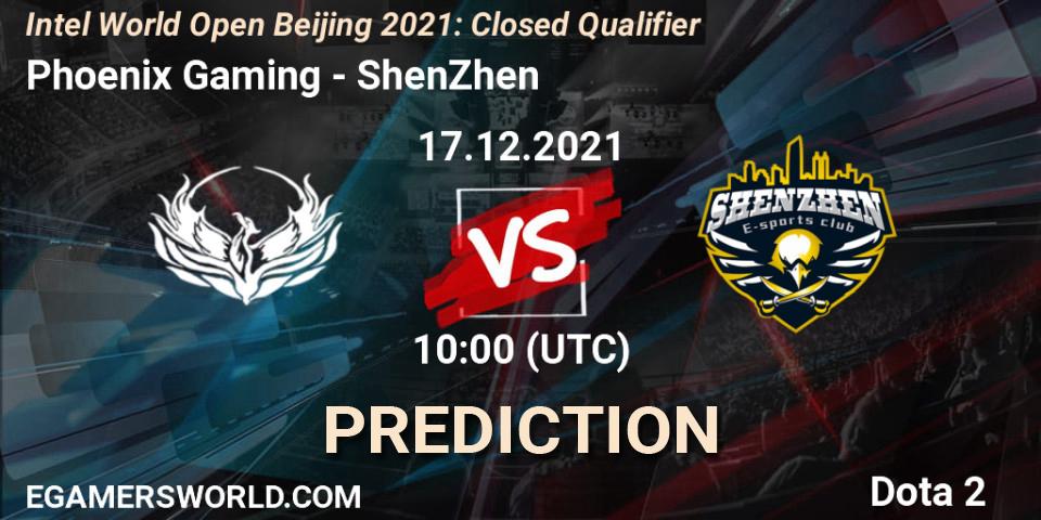 Pronósticos Phoenix Gaming - ShenZhen. 17.12.2021 at 10:15. Intel World Open Beijing: Closed Qualifier - Dota 2