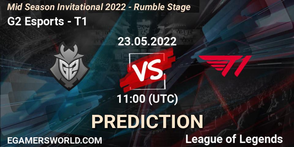 Pronósticos G2 Esports - T1. 23.05.22. Mid Season Invitational 2022 - Rumble Stage - LoL
