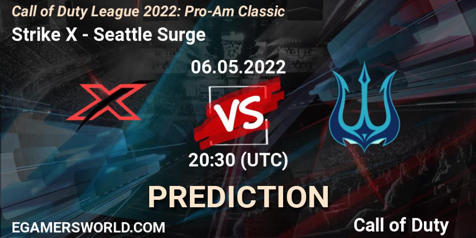 Pronósticos Strike X - Seattle Surge. 06.05.22. Call of Duty League 2022: Pro-Am Classic - Call of Duty