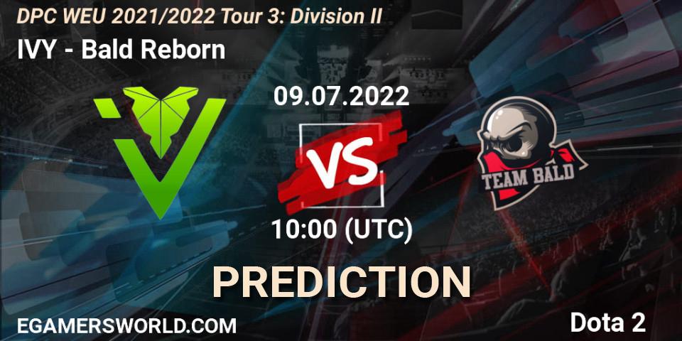 Pronósticos IVY - Bald Reborn. 09.07.22. DPC WEU 2021/2022 Tour 3: Division II - Dota 2