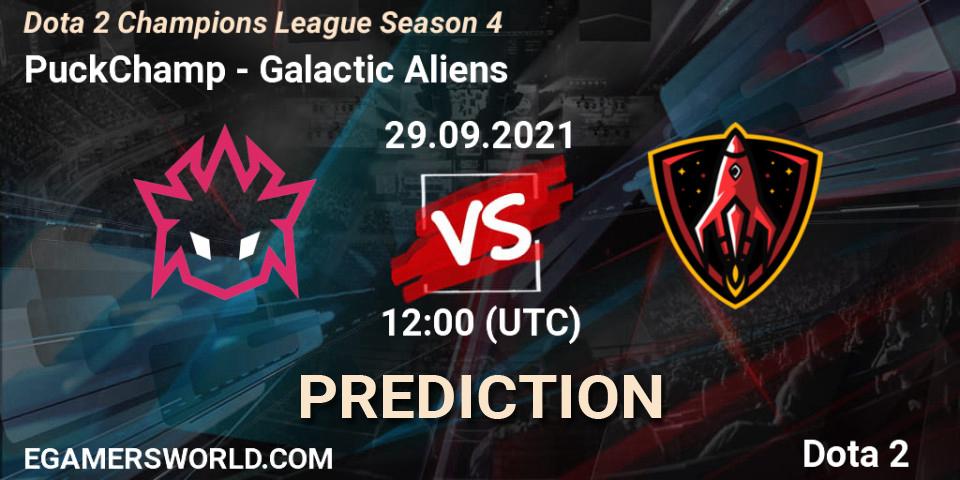 Pronósticos PuckChamp - Galactic Aliens. 29.09.2021 at 12:06. Dota 2 Champions League Season 4 - Dota 2