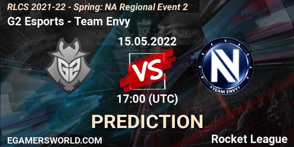 Pronósticos G2 Esports - Team Envy. 15.05.22. RLCS 2021-22 - Spring: NA Regional Event 2 - Rocket League