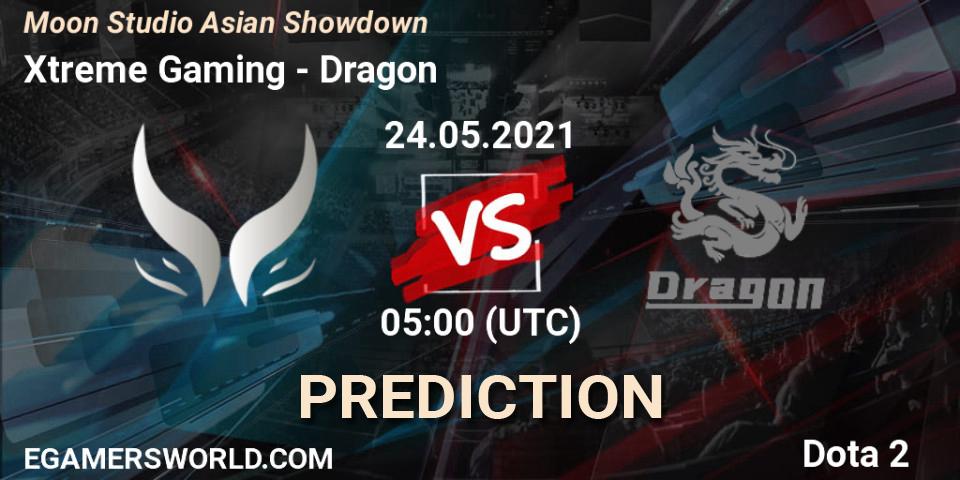 Pronósticos Xtreme Gaming - Dragon. 24.05.2021 at 05:03. Moon Studio Asian Showdown - Dota 2