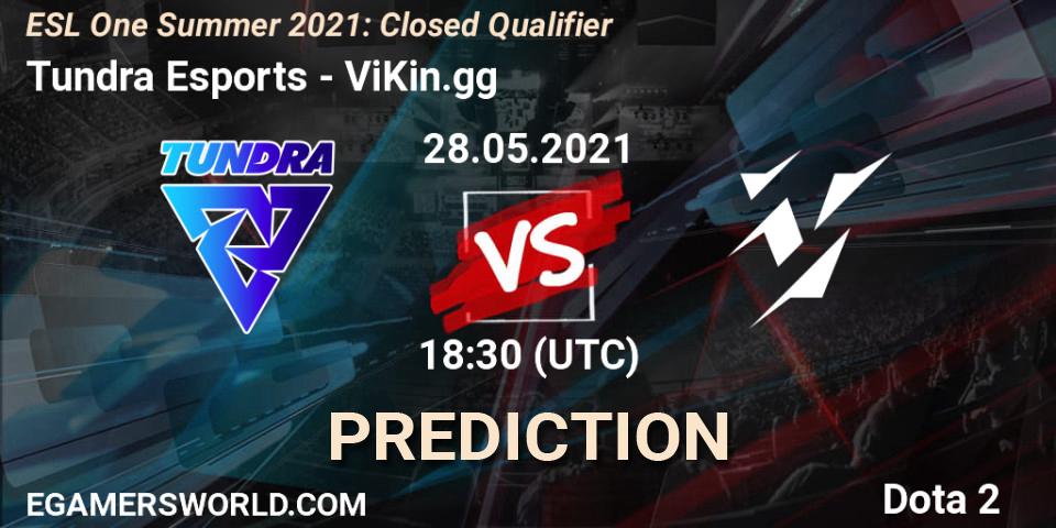 Pronósticos Tundra Esports - ViKin.gg. 28.05.2021 at 18:40. ESL One Summer 2021: Closed Qualifier - Dota 2