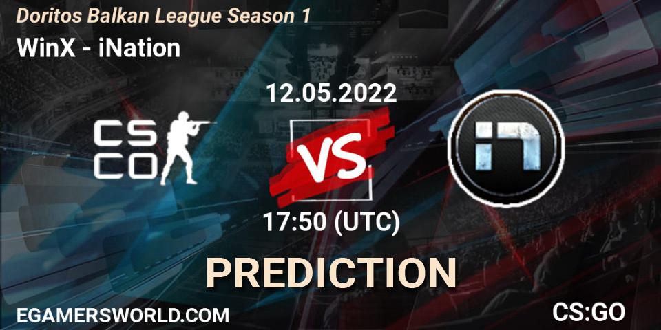 Pronósticos WinX - iNation. 12.05.2022 at 17:50. Doritos Balkan League Season 1 - Counter-Strike (CS2)