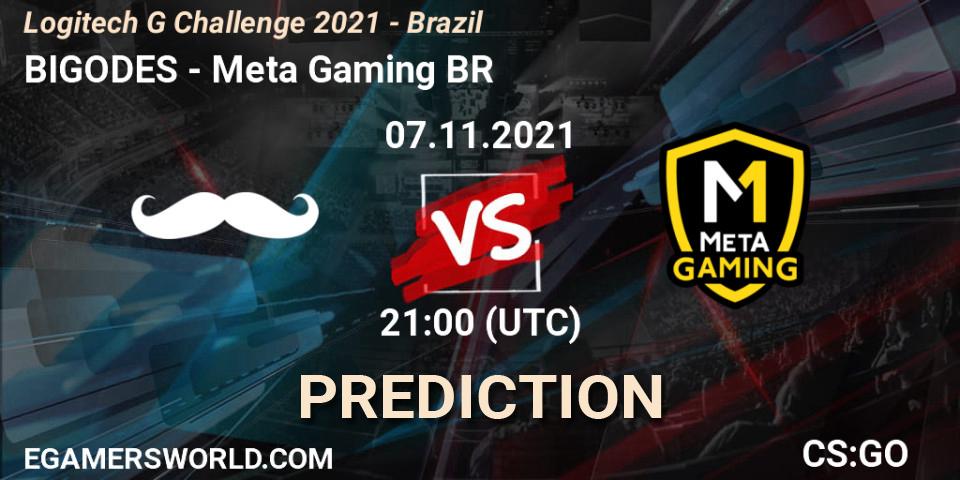 Pronósticos BIGODES - Meta Gaming BR. 07.11.2021 at 21:00. Logitech G Challenge 2021 - Brazil - Counter-Strike (CS2)