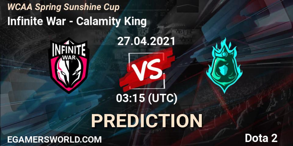 Pronósticos Infinite War - Calamity King. 27.04.21. WCAA Spring Sunshine Cup - Dota 2