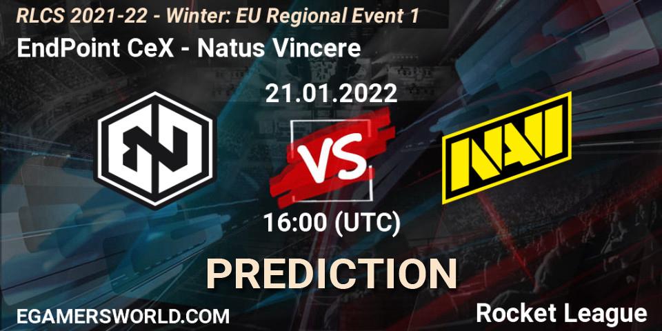 Pronósticos EndPoint CeX - Natus Vincere. 21.01.2022 at 16:00. RLCS 2021-22 - Winter: EU Regional Event 1 - Rocket League