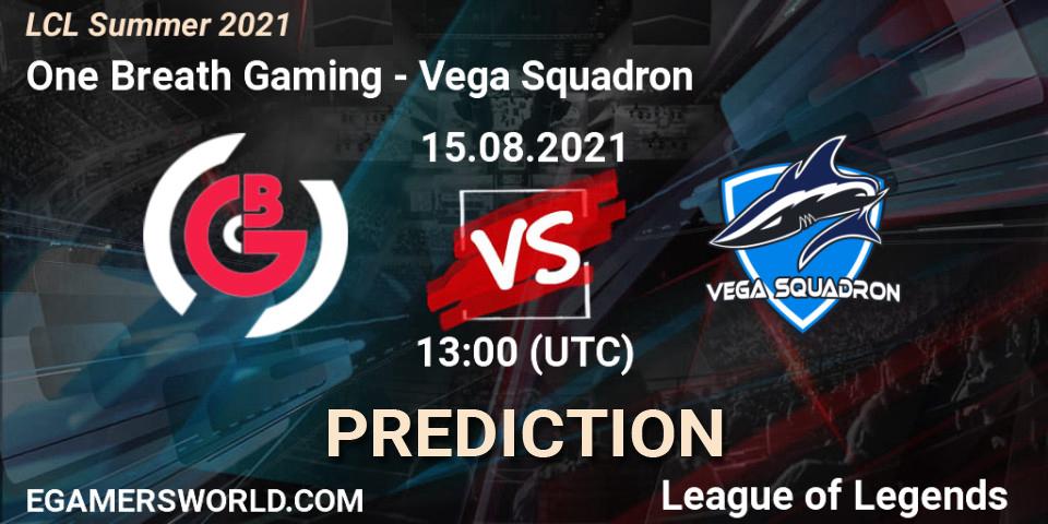 Pronósticos One Breath Gaming - Vega Squadron. 15.08.21. LCL Summer 2021 - LoL