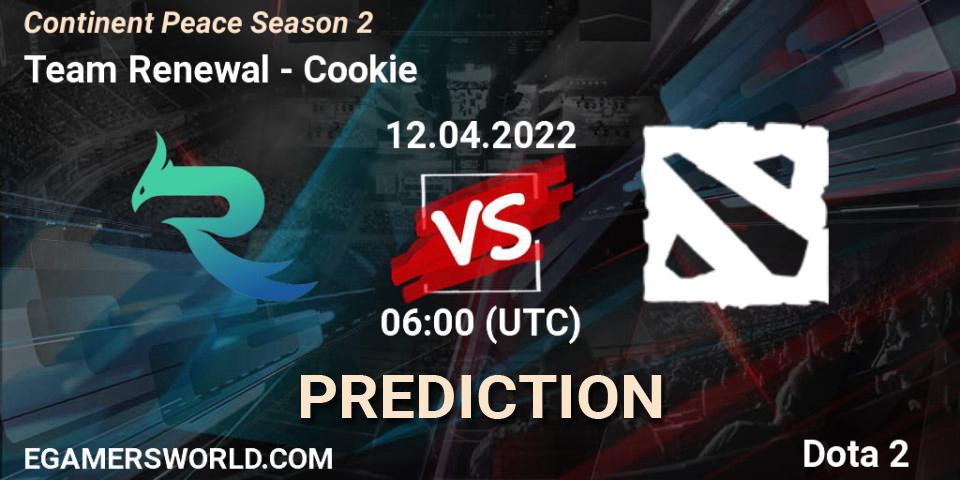 Pronósticos Team Renewal - Cookie. 12.04.2022 at 06:11. Continent Peace Season 2 - Dota 2