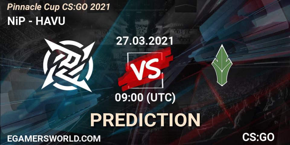 Pronósticos NiP - HAVU. 27.03.2021 at 19:00. Pinnacle Cup #1 - Counter-Strike (CS2)