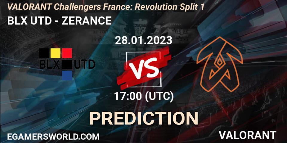 Pronósticos BLX UTD - ZERANCE. 28.01.23. VALORANT Challengers 2023 France: Revolution Split 1 - VALORANT