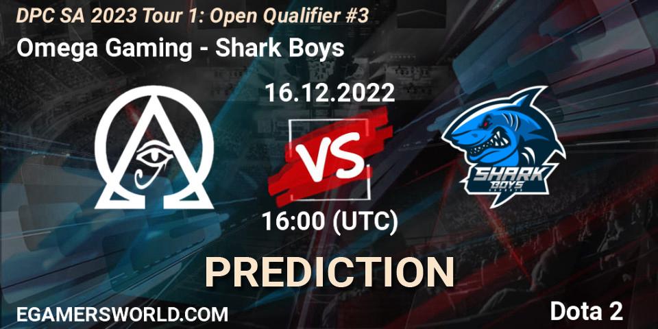 Pronósticos Omega Gaming - Shark Boys. 16.12.2022 at 16:10. DPC SA 2023 Tour 1: Open Qualifier #3 - Dota 2