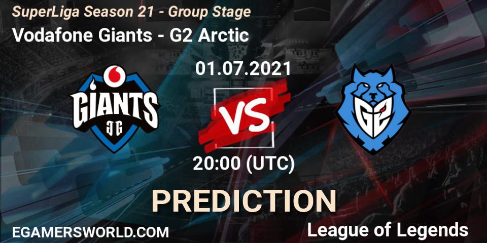 Pronósticos Vodafone Giants - G2 Arctic. 01.07.2021 at 20:00. SuperLiga Season 21 - Group Stage - LoL
