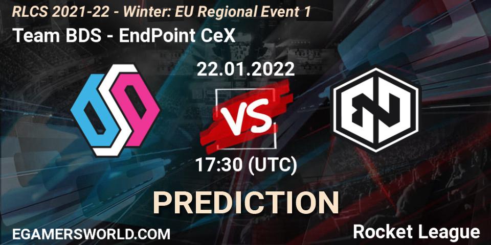 Pronósticos Team BDS - EndPoint CeX. 22.01.2022 at 18:15. RLCS 2021-22 - Winter: EU Regional Event 1 - Rocket League