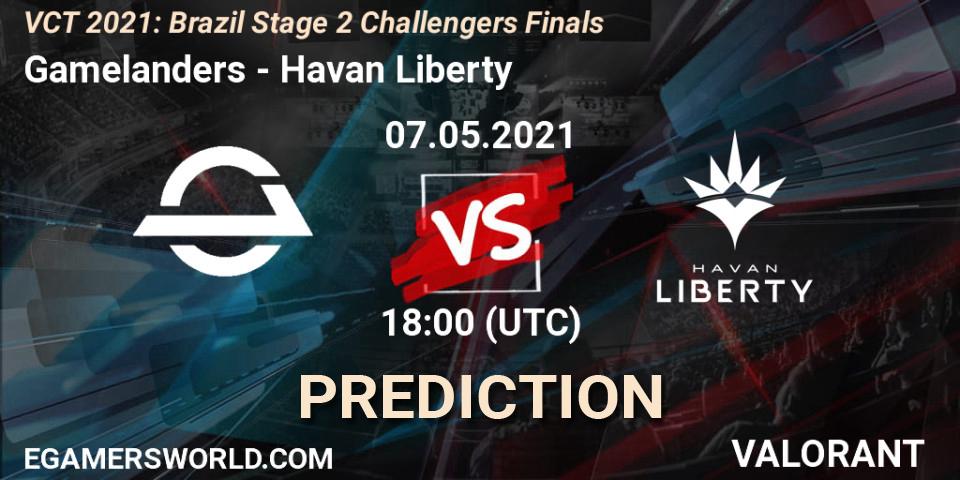 Pronósticos Gamelanders - Havan Liberty. 07.05.2021 at 18:00. VCT 2021: Brazil Stage 2 Challengers Finals - VALORANT