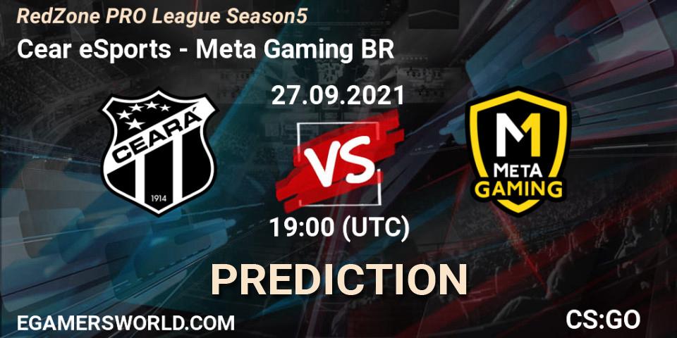 Pronósticos Ceará eSports - Meta Gaming BR. 27.09.2021 at 19:00. RedZone PRO League Season 5 - Counter-Strike (CS2)