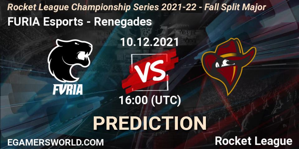 Pronósticos FURIA Esports - Renegades. 10.12.21. RLCS 2021-22 - Fall Split Major - Rocket League
