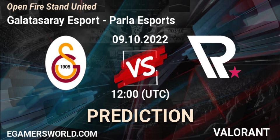 Pronósticos Galatasaray Esport - Parla Esports. 09.10.2022 at 12:00. Open Fire Stand United - VALORANT