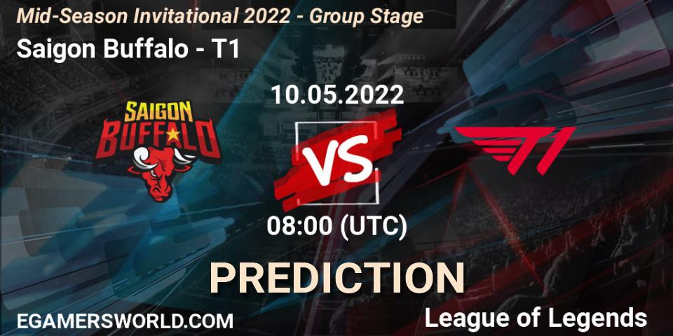 Pronósticos Saigon Buffalo - T1. 10.05.2022 at 08:00. Mid-Season Invitational 2022 - Group Stage - LoL