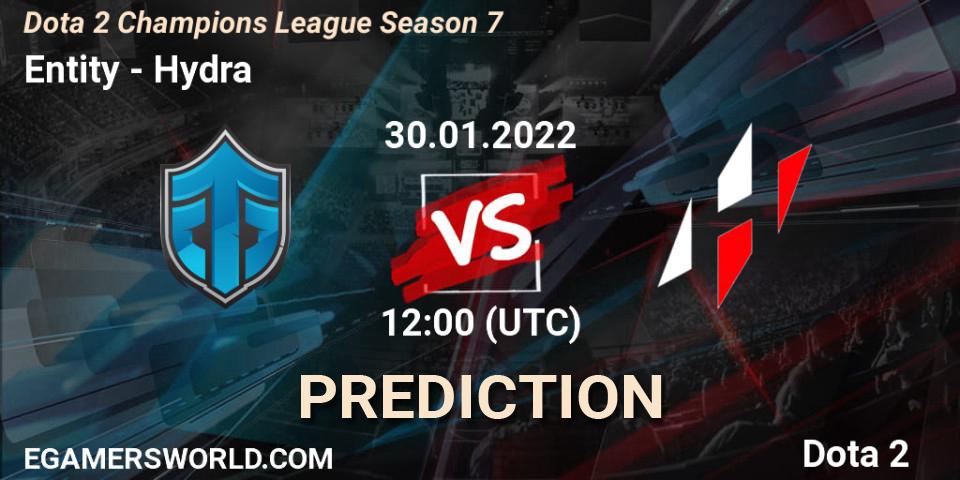 Pronósticos Entity - Hydra. 30.01.2022 at 12:01. Dota 2 Champions League 2022 Season 7 - Dota 2