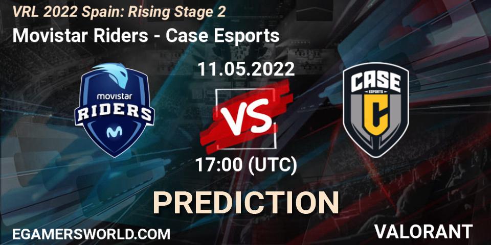 Pronósticos Movistar Riders - Case Esports. 11.05.2022 at 17:20. VRL 2022 Spain: Rising Stage 2 - VALORANT