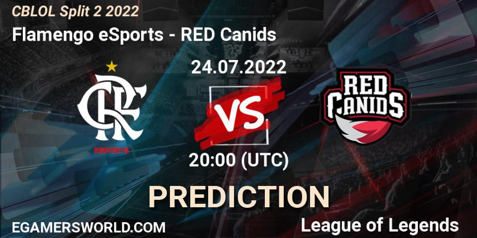 Pronósticos Flamengo eSports - RED Canids. 24.07.22. CBLOL Split 2 2022 - LoL