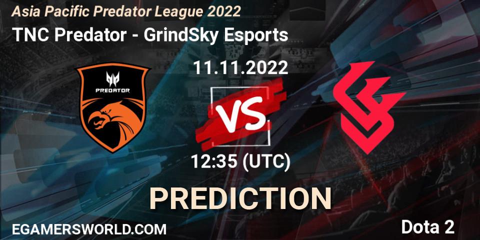 Pronósticos TNC Predator - GrindSky Esports. 11.11.22. Asia Pacific Predator League 2022 - Dota 2