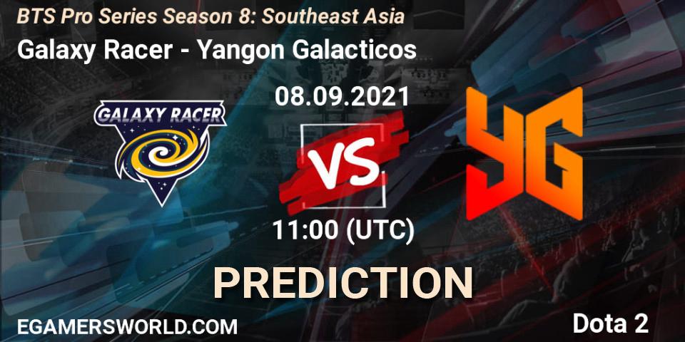 Pronósticos Galaxy Racer - Yangon Galacticos. 15.09.21. BTS Pro Series Season 8: Southeast Asia - Dota 2