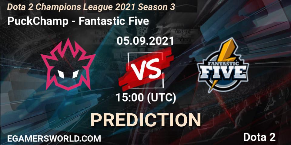 Pronósticos PuckChamp - Fantastic Five. 05.09.2021 at 15:05. Dota 2 Champions League 2021 Season 3 - Dota 2