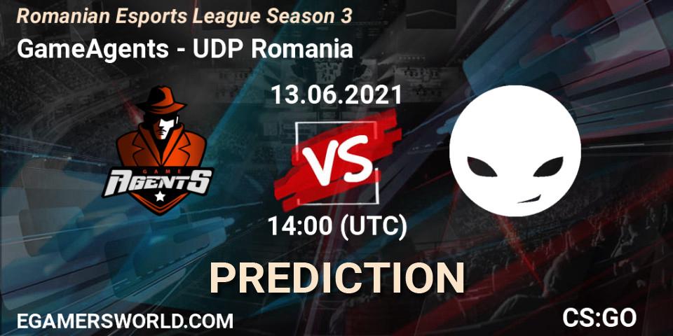 Pronósticos GameAgents - UDP Romania. 13.06.2021 at 14:00. Romanian Esports League Season 3 - Counter-Strike (CS2)